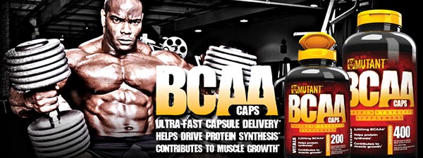 Bcaa Caps integratore a base di amminoacidi ramificati e elettroliti utile per velocizzare i tempi di recupero prodotto dalla Mutant